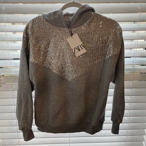 Grey sequence hoodie